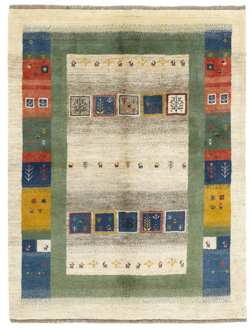 MY-RUG Teppich "Gabeh" Geometrische Streifen und Blöcke, Handgeknüpft
