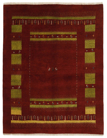 MY-RUG Teppich "Gabeh" Geometrische Streifen und Blöcke, Handgeknüpft