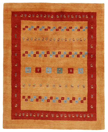 MY-RUG Teppich "Gabeh" Geometrische Streifen und Blöcke, Handgeknüpft