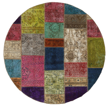 MY-RUG Teppich "Vintage Patch Work" Floral & Ornamentiert, Handgeknüpft