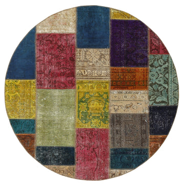 MY-RUG Teppich "Vintage Patch Work" Floral & Ornamentiert, Handgeknüpft