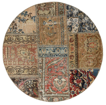 MY-RUG Teppich "Vintage Patch Work" Floral & Ornamentiert, Handgeknüpft