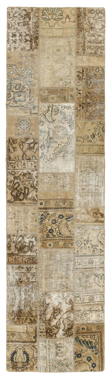 MY-RUG Teppich "Vintage Patch Work" Floral & Ornamentiert, Handgeknüpft