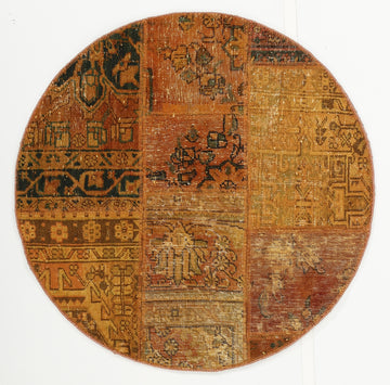 MY-RUG Teppich "Vintage Patch Work" Floral & Ornamentiert, Handgeknüpft