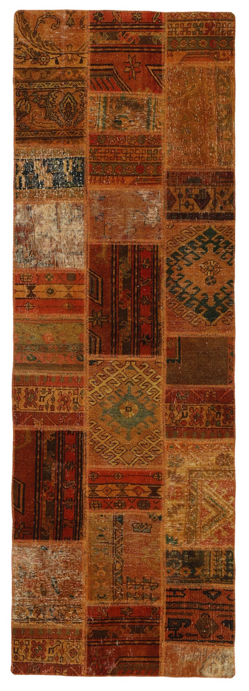 MY-RUG Teppich "Vintage Patch Work" Floral & Ornamentiert, Handgeknüpft