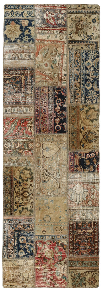 MY-RUG Teppich "Vintage Patch Work" Floral & Ornamentiert, Handgeknüpft