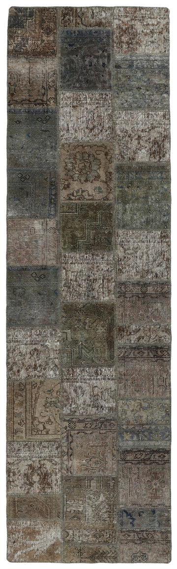 MY-RUG Teppich "Vintage Patch Work" Floral & Ornamentiert, Handgeknüpft