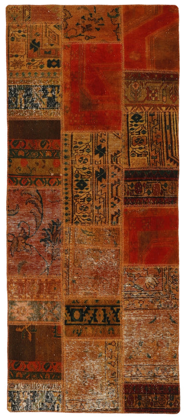 MY-RUG Teppich "Vintage Patch Work" Floral & Ornamentiert, Handgeknüpft