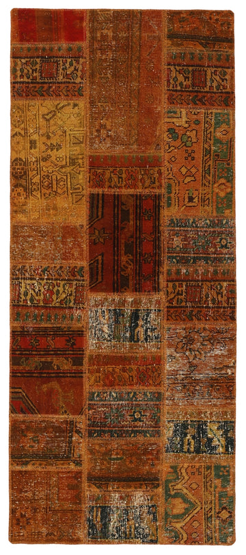 MY-RUG Teppich "Vintage Patch Work" Floral & Ornamentiert, Handgeknüpft