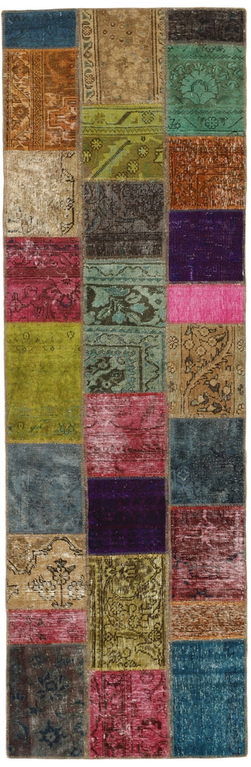 MY-RUG Teppich "Vintage Patch Work" Floral & Ornamentiert, Handgeknüpft