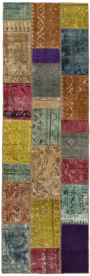 MY-RUG Teppich "Vintage Patch Work" Floral & Ornamentiert, Handgeknüpft