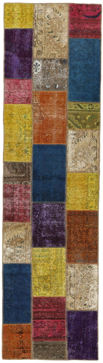 MY-RUG Teppich "Vintage Patch Work" Floral & Ornamentiert, Handgeknüpft