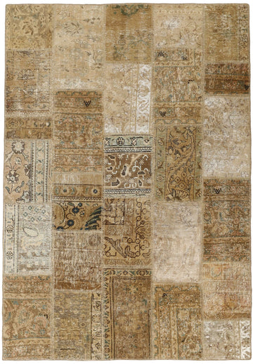 MY-RUG Teppich "Vintage Patch Work" Floral & Ornamentiert, Handgeknüpft