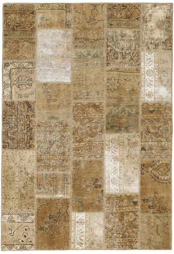 MY-RUG Teppich "Vintage Patch Work" Floral & Ornamentiert, Handgeknüpft