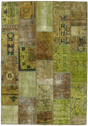 MY-RUG Teppich "Vintage Patch Work" Floral & Ornamentiert, Handgeknüpft