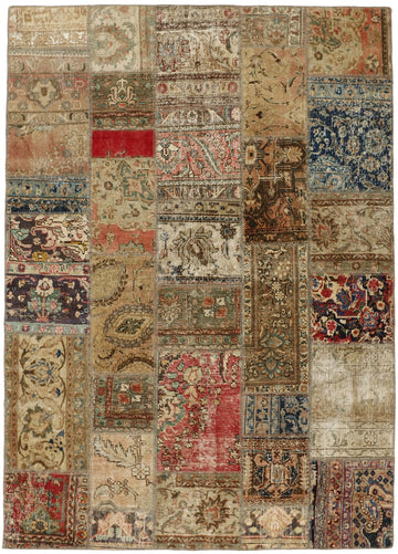 MY-RUG Teppich "Vintage Patch Work" Floral & Ornamentiert, Handgeknüpft