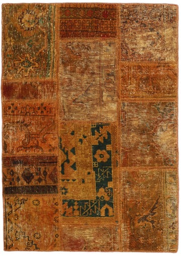 MY-RUG Teppich "Vintage Patch Work" Floral & Ornamentiert, Handgeknüpft