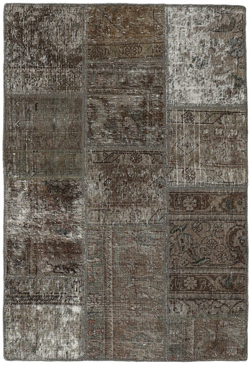MY-RUG Teppich "Vintage Patch Work" Floral & Ornamentiert, Handgeknüpft
