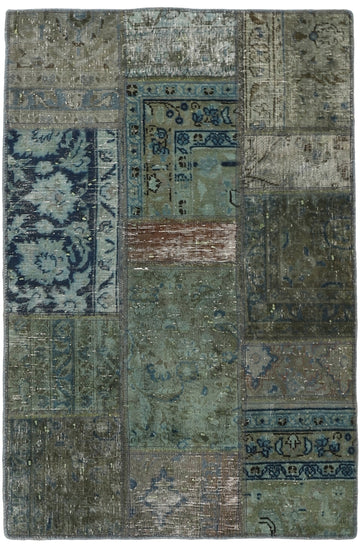 MY-RUG Teppich "Vintage Patch Work" Floral & Ornamentiert, Handgeknüpft