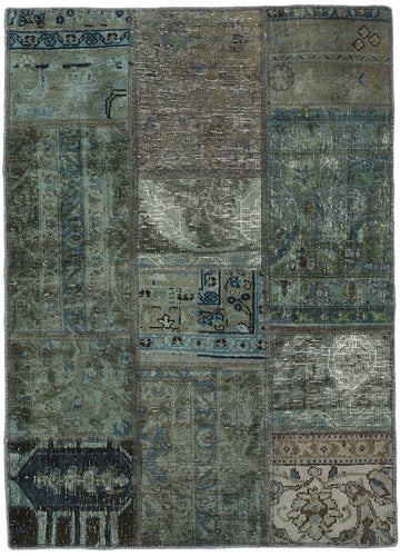 MY-RUG Teppich "Vintage Patch Work" Floral & Ornamentiert, Handgeknüpft