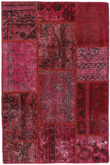 MY-RUG Teppich "Vintage Patch Work" Floral & Ornamentiert, Handgeknüpft