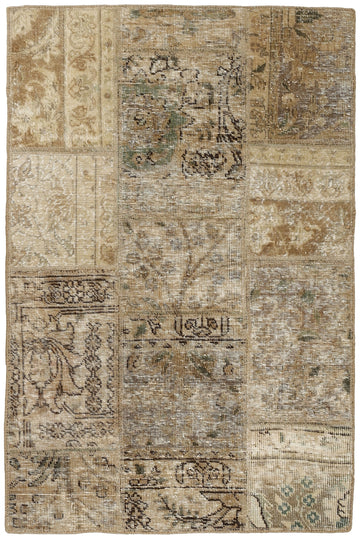 MY-RUG Teppich "Vintage Patch Work" Floral & Ornamentiert, Handgeknüpft