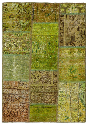 MY-RUG Teppich "Vintage Patch Work" Floral & Ornamentiert, Handgeknüpft