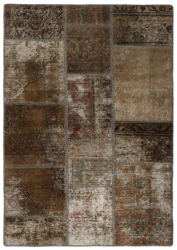 MY-RUG Teppich "Vintage Patch Work" Floral & Ornamentiert, Handgeknüpft