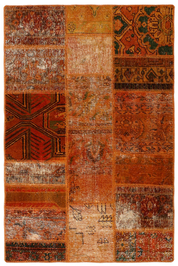 MY-RUG Teppich "Vintage Patch Work" Floral & Ornamentiert, Handgeknüpft