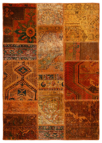 MY-RUG Teppich "Vintage Patch Work" Floral & Ornamentiert, Handgeknüpft