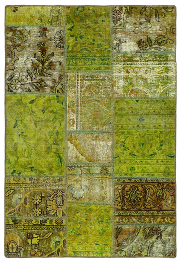MY-RUG Teppich "Vintage Patch Work" Floral & Ornamentiert, Handgeknüpft