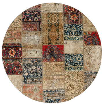 MY-RUG Teppich "Vintage Patch Work" Floral & Ornamentiert, Handgeknüpft