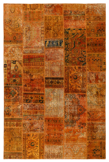 MY-RUG Teppich "Vintage Patch Work" Floral & Ornamentiert, Handgeknüpft