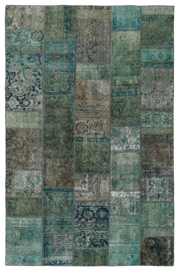 MY-RUG Teppich "Vintage Patch Work" Floral & Ornamentiert, Handgeknüpft
