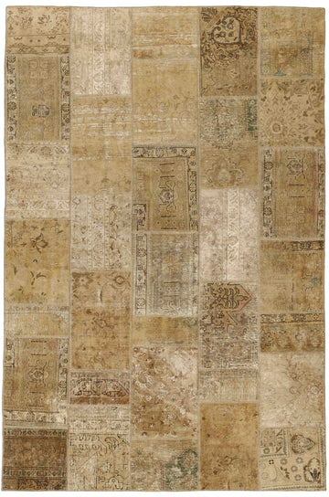 MY-RUG Teppich "Vintage Patch Work" Floral & Ornamentiert, Handgeknüpft
