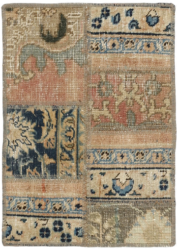 MY-RUG Teppich "Vintage Patch Work" Floral & Ornamentiert, Handgeknüpft