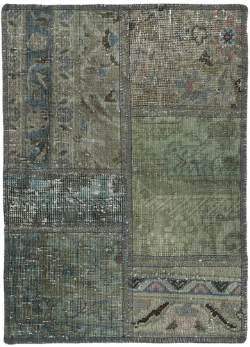 MY-RUG Teppich "Vintage Patch Work" Floral & Ornamentiert, Handgeknüpft