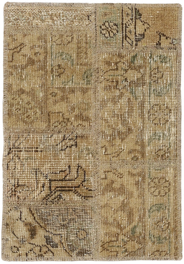 MY-RUG Teppich "Vintage Patch Work" Floral & Ornamentiert, Handgeknüpft