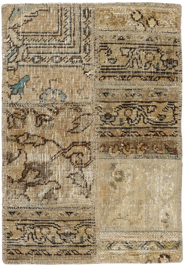 MY-RUG Teppich "Vintage Patch Work" Floral & Ornamentiert, Handgeknüpft
