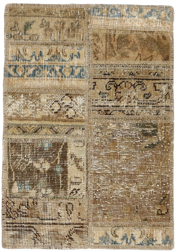 MY-RUG Teppich "Vintage Patch Work" Floral & Ornamentiert, Handgeknüpft