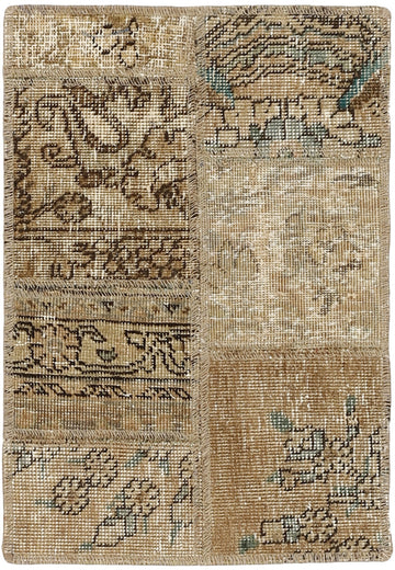 MY-RUG Teppich "Vintage Patch Work" Floral & Ornamentiert, Handgeknüpft