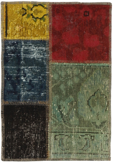 MY-RUG Teppich "Vintage Patch Work" Floral & Ornamentiert, Handgeknüpft
