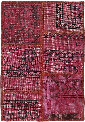 MY-RUG Teppich "Vintage Patch Work" Floral & Ornamentiert, Handgeknüpft
