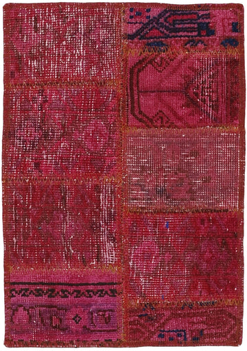 MY-RUG Teppich "Vintage Patch Work" Floral & Ornamentiert, Handgeknüpft