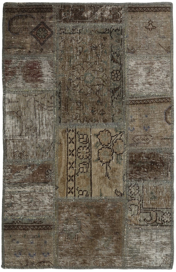 MY-RUG Teppich "Vintage Patch Work" Floral & Ornamentiert, Handgeknüpft