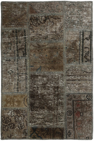 MY-RUG Teppich "Vintage Patch Work" Floral & Ornamentiert, Handgeknüpft
