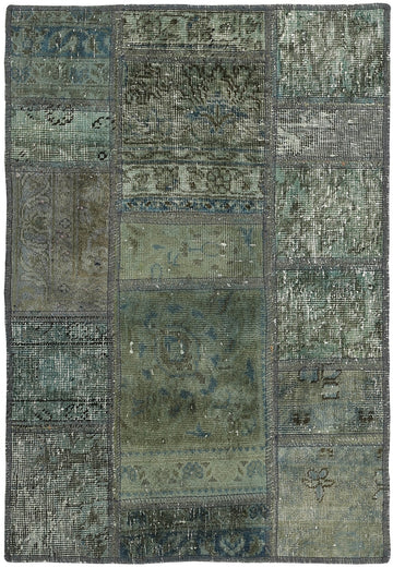 MY-RUG Teppich "Vintage Patch Work" Floral & Ornamentiert, Handgeknüpft
