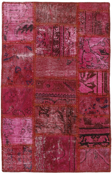 MY-RUG Teppich "Vintage Patch Work" Floral & Ornamentiert, Handgeknüpft