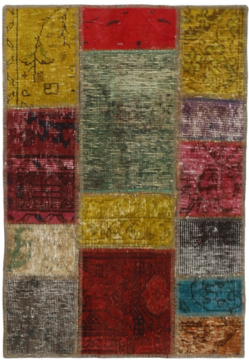 MY-RUG Teppich "Vintage Patch Work" Floral & Ornamentiert, Handgeknüpft