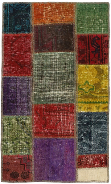 MY-RUG Teppich "Vintage Patch Work" Floral & Ornamentiert, Handgeknüpft
